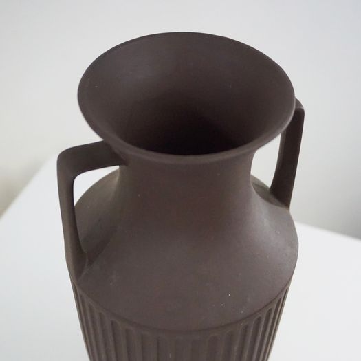 Three Brown Urn Vases