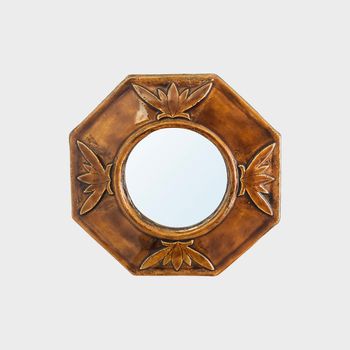 A Hexagonal Pottery Mirror