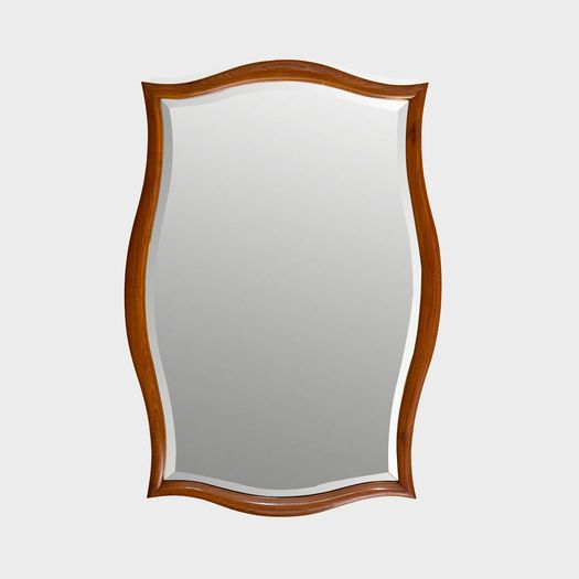 A Wooden, Shapely Mirror