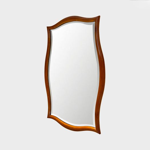 A Wooden, Shapely Mirror