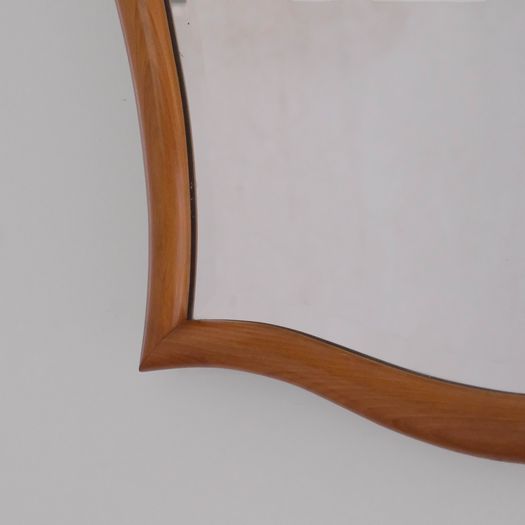 A Wooden, Shapely Mirror