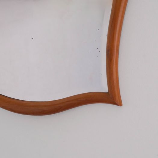 A Wooden, Shapely Mirror