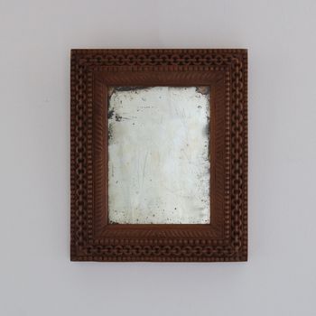 A Carved Wood Mirror