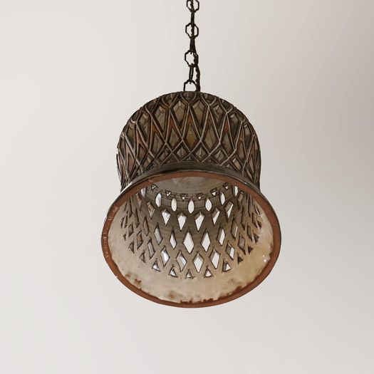 A Pottery Pendant Light