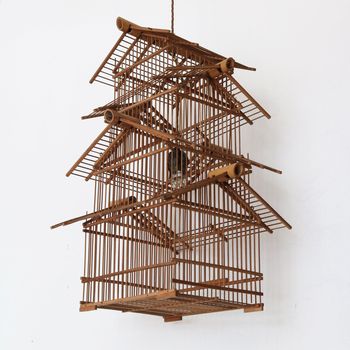 A Cage Ceiling Light