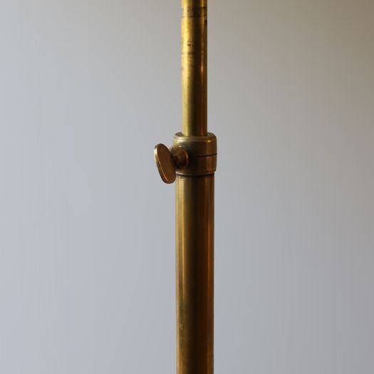 A Brass Loop Floor Lamp