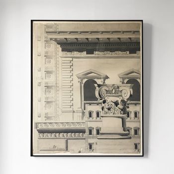 An Ink Wash Architectural Drawing