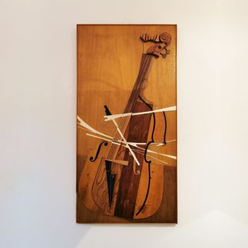 A Cello Wood Relief