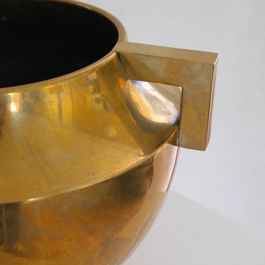 A Large Brass Pot