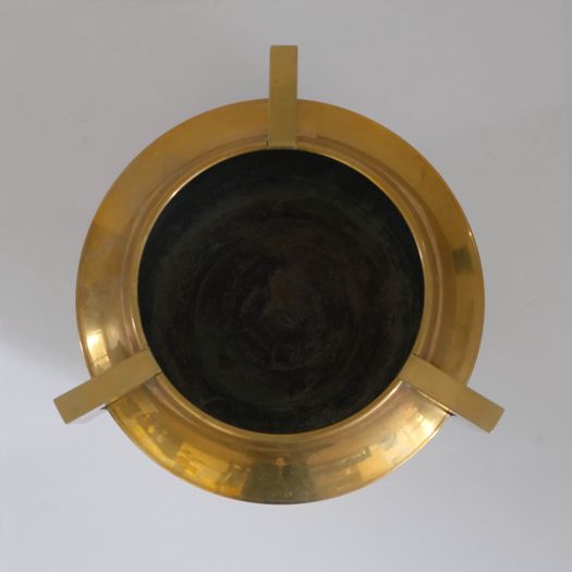 A Large Brass Pot