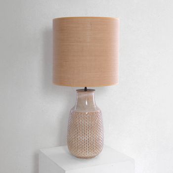 A Large Pottery Lamp