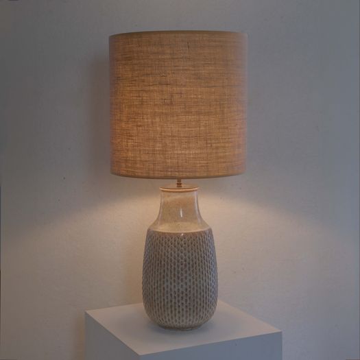 A Large Pottery Lamp