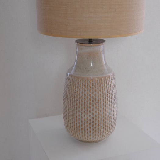 A Large Pottery Lamp
