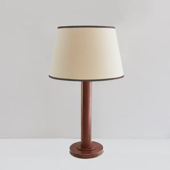 A Leather Table Lamp