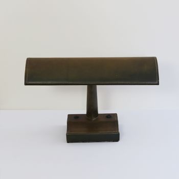 A Leather Library Lamp