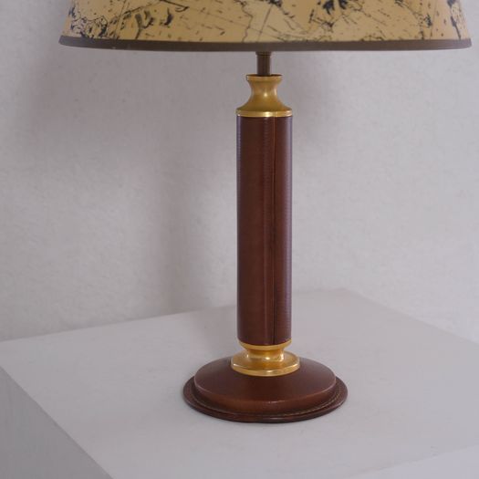A Leather Table Lamp