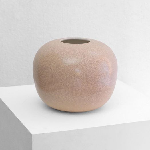 A Light Pink Ball Vase