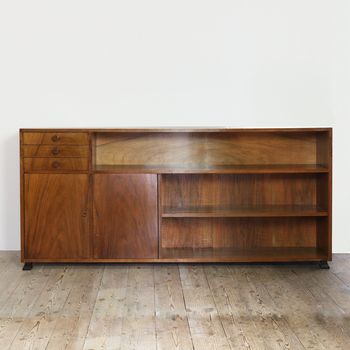A Modernist Walnut Sideboard