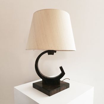 A Macassar Table Lamp