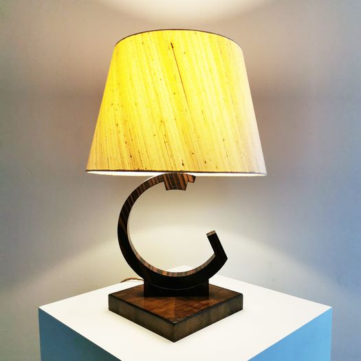 A Macassar Table Lamp