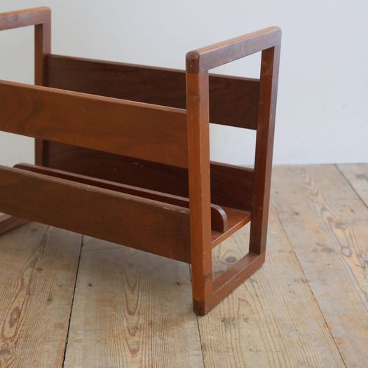 A Wooden Magazine Rack