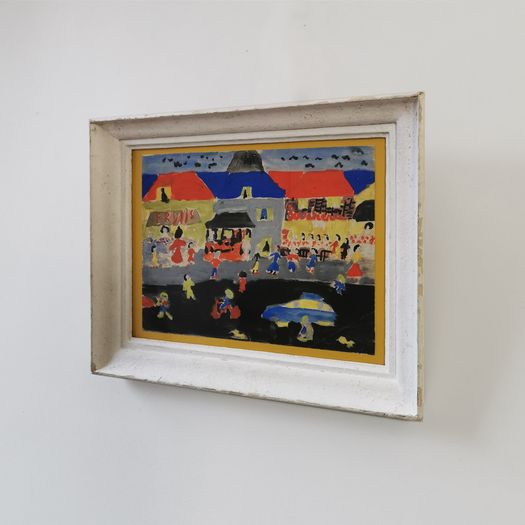 A Naïve Gouache Painting