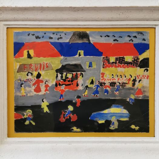 A Naïve Gouache Painting