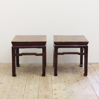 A Pair of Chinese Side Tables