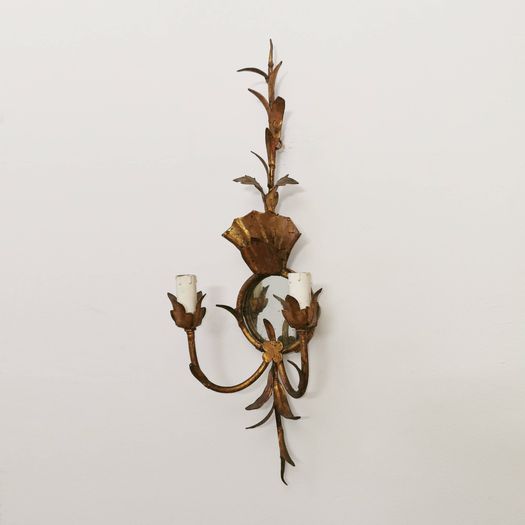 A Pair of Gilt Wall Lights