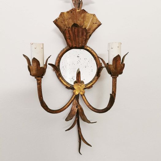 A Pair of Gilt Wall Lights