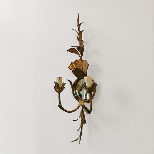 A Pair of Gilt Wall Lights