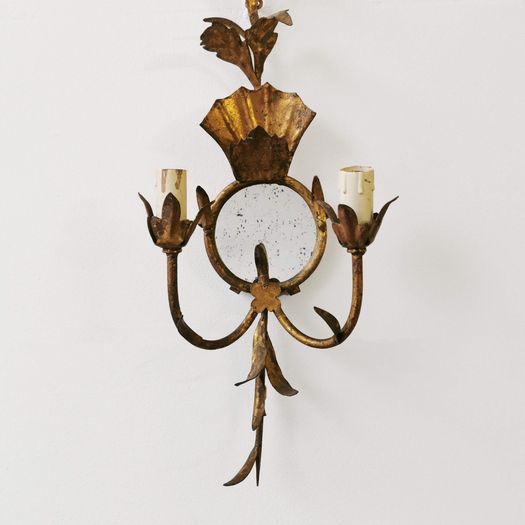 A Pair of Gilt Wall Lights