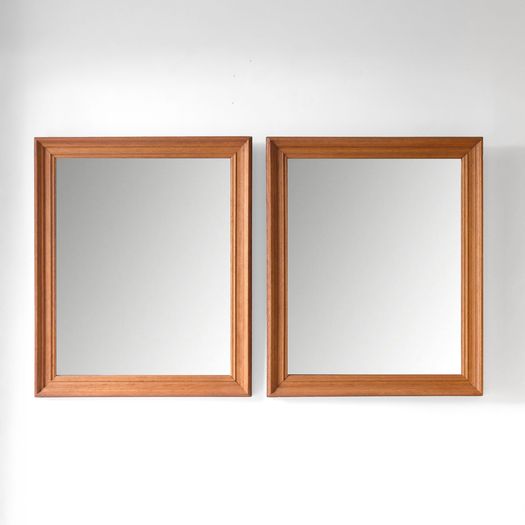 A Pair of Oak Mirrors