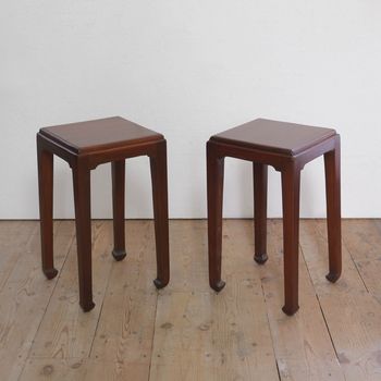 A Pair of Chinese-style Side Tables