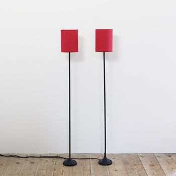 A Pair of Black Floor Lamps