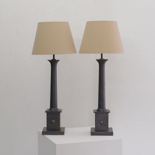 A Pair of Toleware Lamps