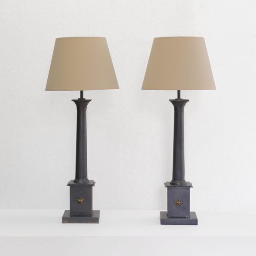 A Pair of Toleware Lamps