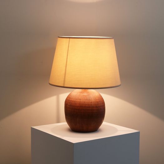 A Terracotta Table Lamp