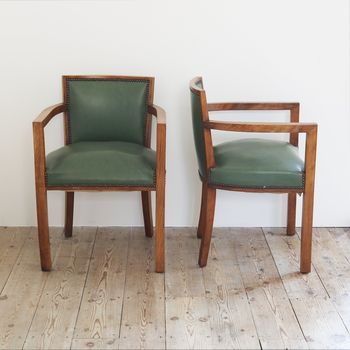 A Pair of Bridge Armchairs