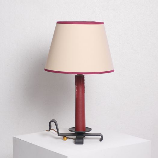 A Red Leather Lamp