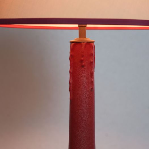 A Red Leather Lamp