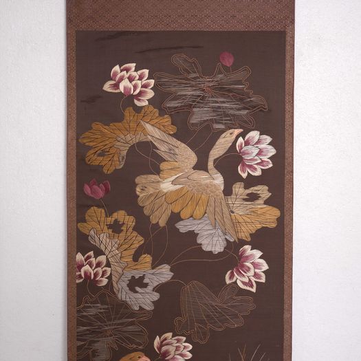 A Set of 6x Japanese Silk Panels