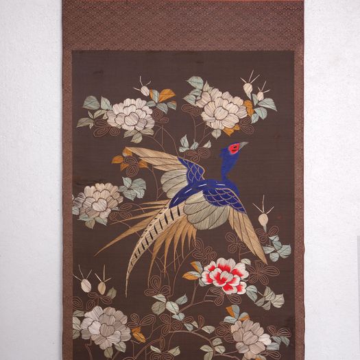 A Set of 6x Japanese Silk Panels