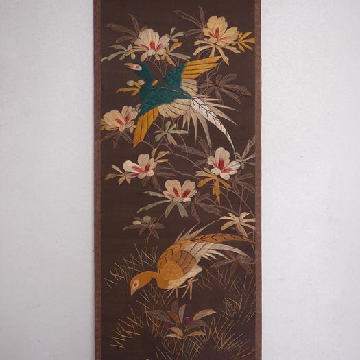 A Set of 6x Japanese Silk Panels