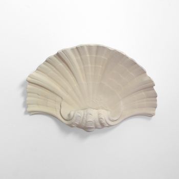 A Plaster Shell Sconce