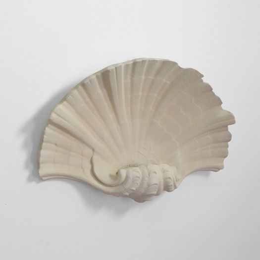 A Plaster Shell Sconce
