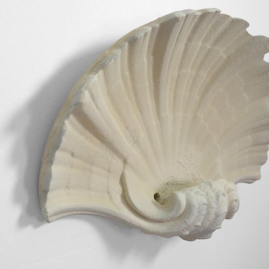 A Plaster Shell Sconce