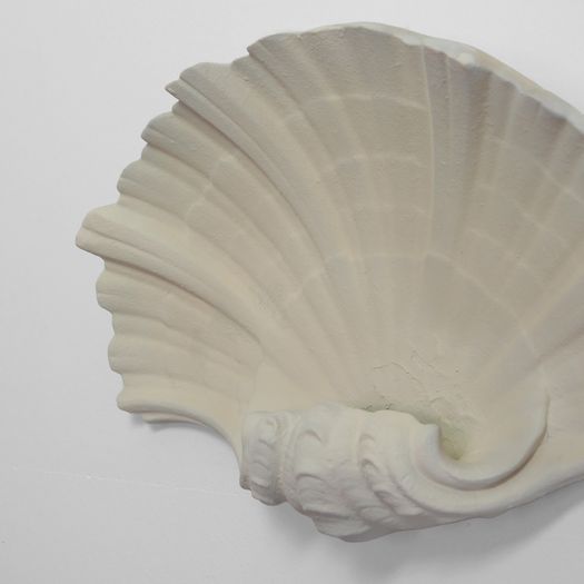 A Plaster Shell Sconce