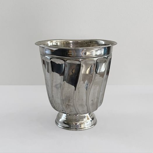 A Silver-plated Vase