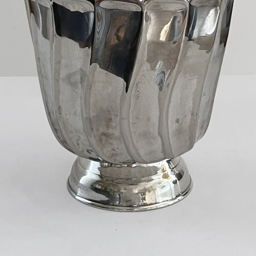 A Silver-plated Vase